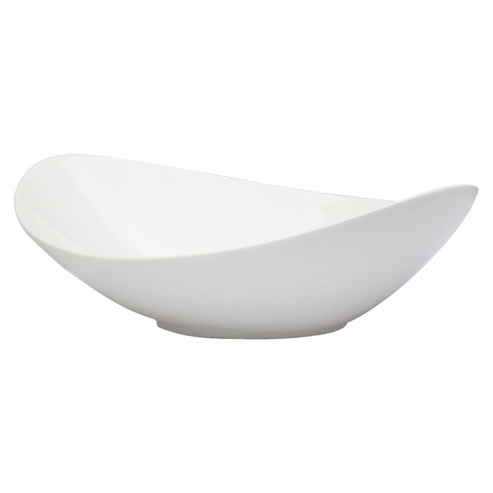 Avet Bol Oval 23x15 cm Plain White (6 Unidades) Apto Microondas y Lavavajillas Alta Resistencia